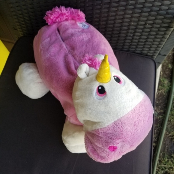 Stuffies PRANCINE The Unicorn Stuffed Animal ( 20"x16") 7 Secret Pockets Plush - Picture 2 of 10